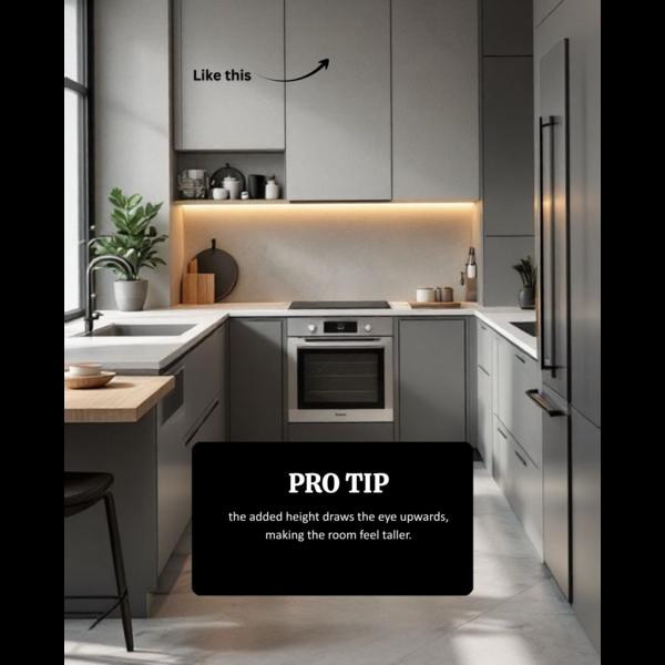 visual unity in compact kitche
