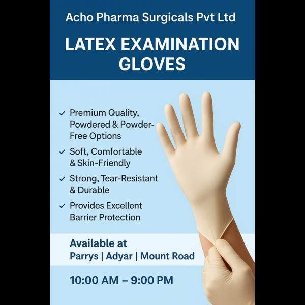 latex examination gloves in pa