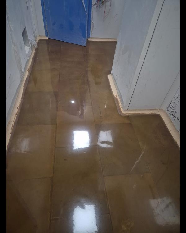 2mm Epoxy flooring base coat done at laboratory wi