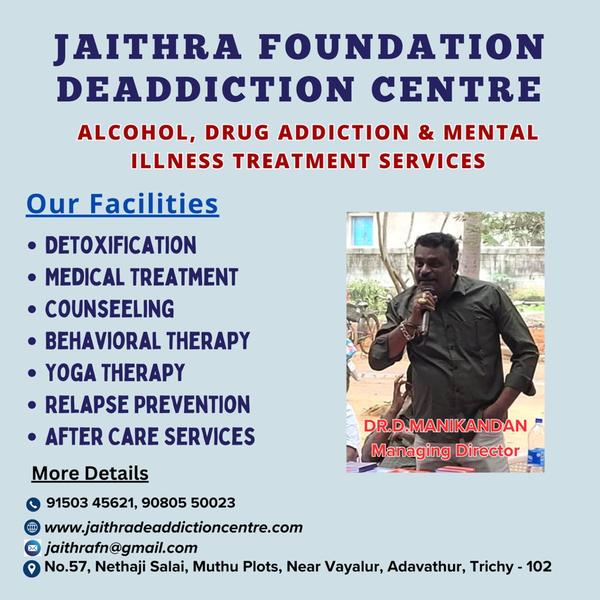 jaithra foundation addiction t