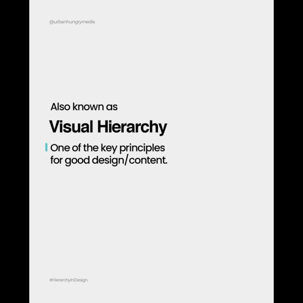visual hierarchy design strate