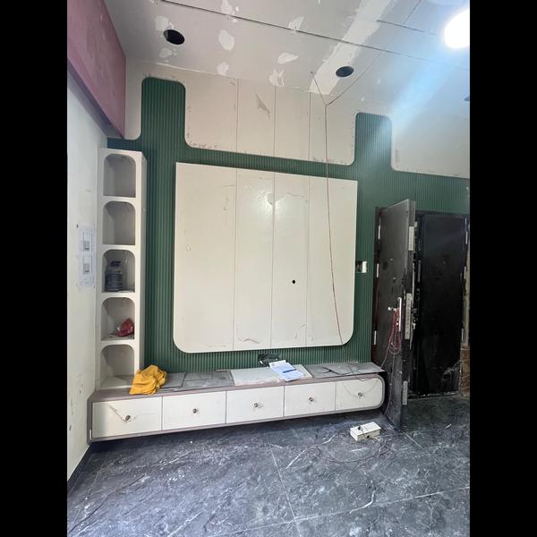 Tv unit design with ply & lami