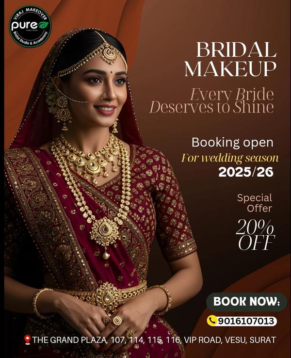 best wedding makeup destination in Surat