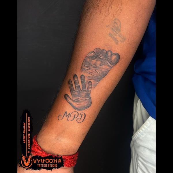 Baby Hand and Footprint Tattoo