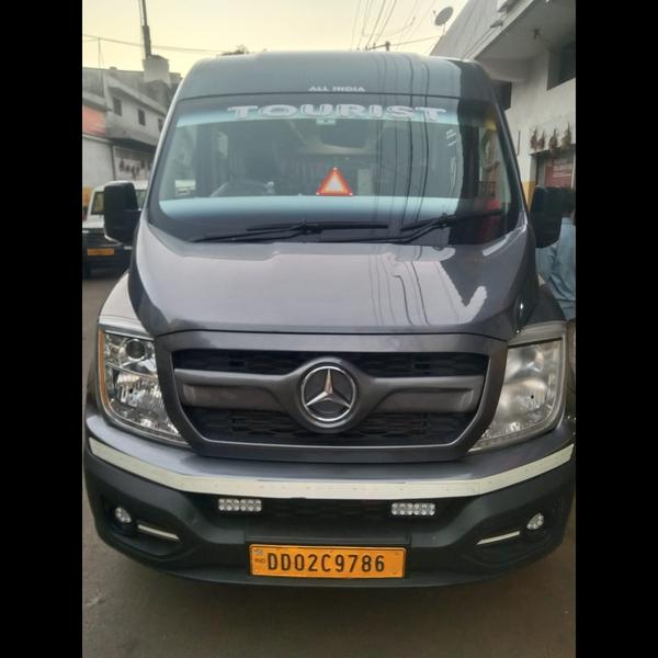 The 12-seater Tempo Traveller 