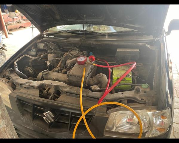 ac gas refilling and compresso