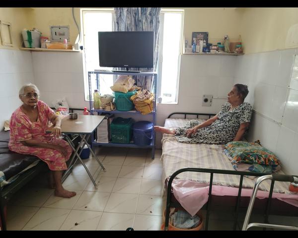 old age home with attached bat