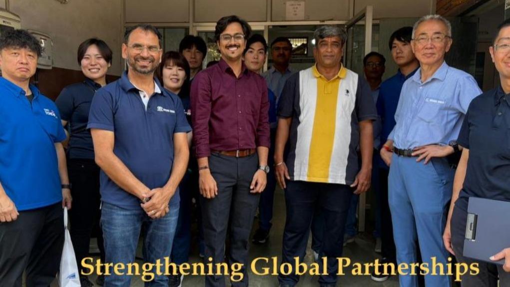 we had the honour of hosting a 13-member Japanese 