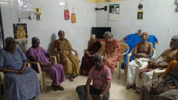 old age home with meditation s