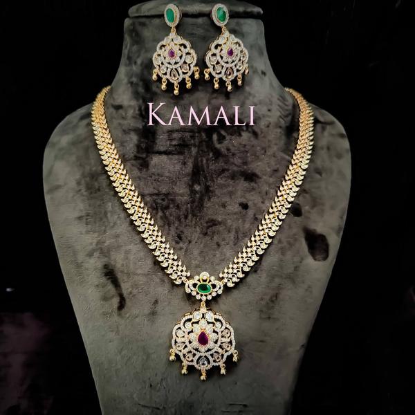 White Stone Necklace Coll