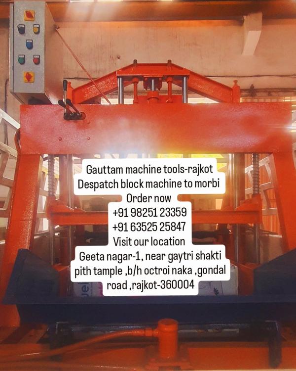 block machine despatch to morbi #gauttammachinetoo