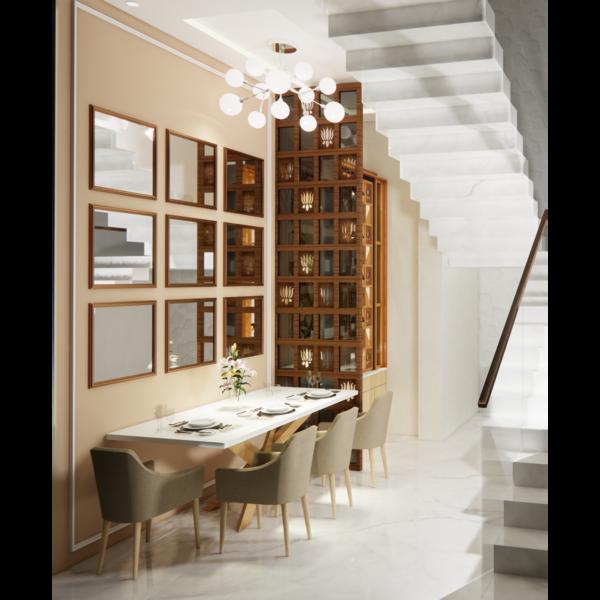 'This dining space is design t