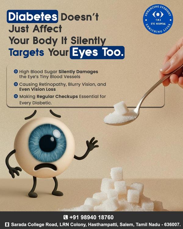 high blood sugar damage eyes