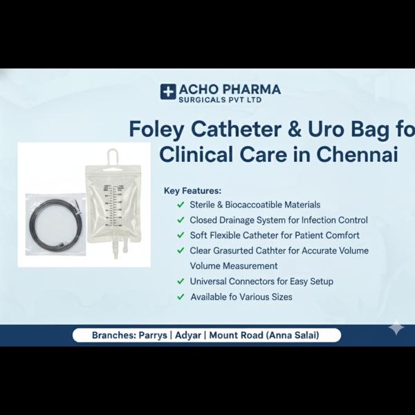 Foley catheter & uro bag  in p