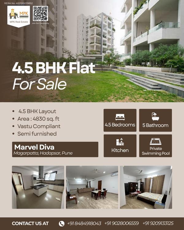 4.5 BHK Luxurious Flat for Sal