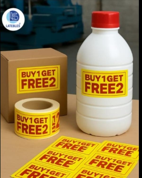Buy 1 Get 2 Free Offer Stickers – Premium Quality 
