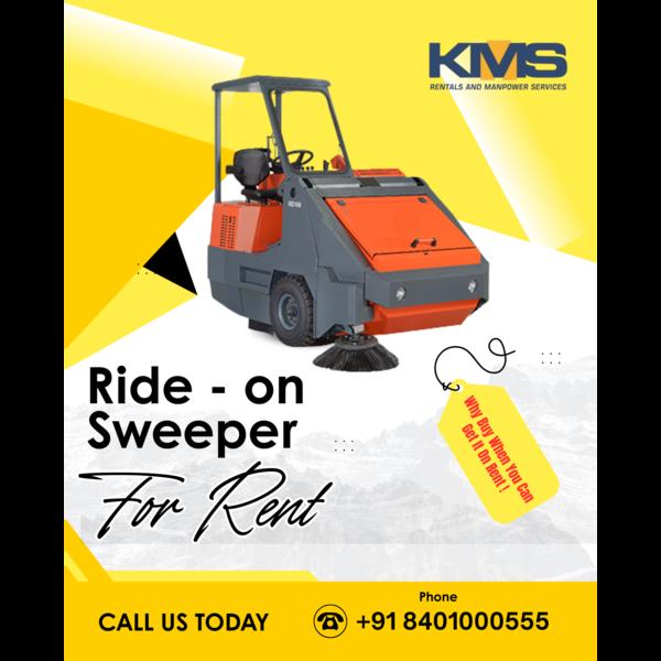 ride on sweeper rental india