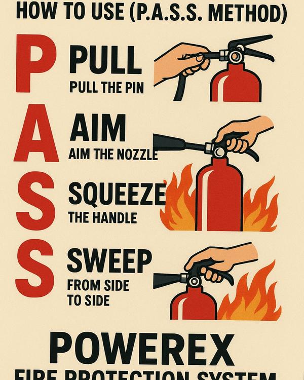 • Use the correct extinguisher type as per fire cl