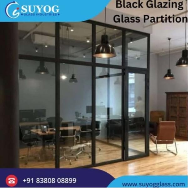 Black framed glass is now a strong trend in interi
