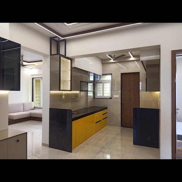 tv unit and living room interi