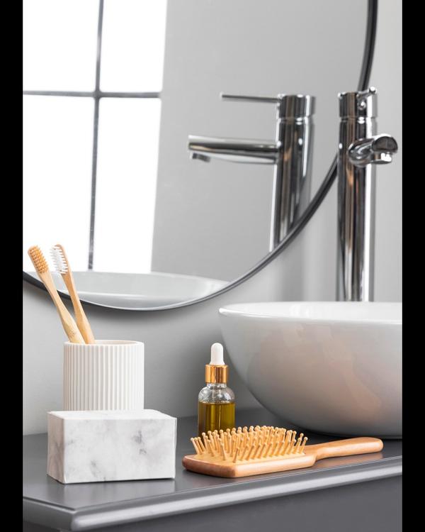 A well-equipped bathroom can m