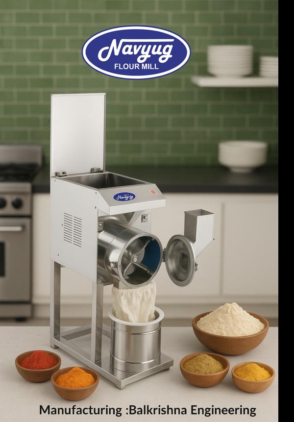 wheat and spices grinding mach