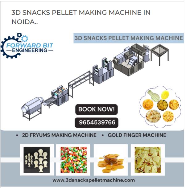 Automatic 3D Snack Pellet Machine for Effortless S