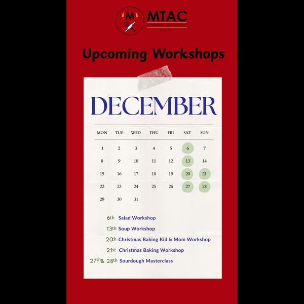 December Workshops at MTA