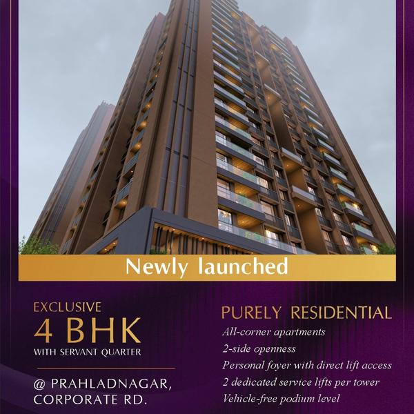 premium 4 bhk flats ahmedabad 