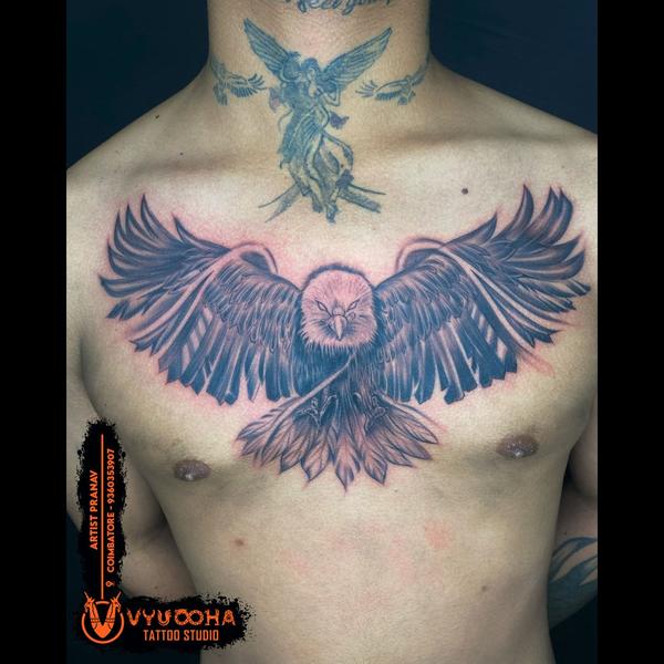 Majestic Eagle Chest Tattoo fo