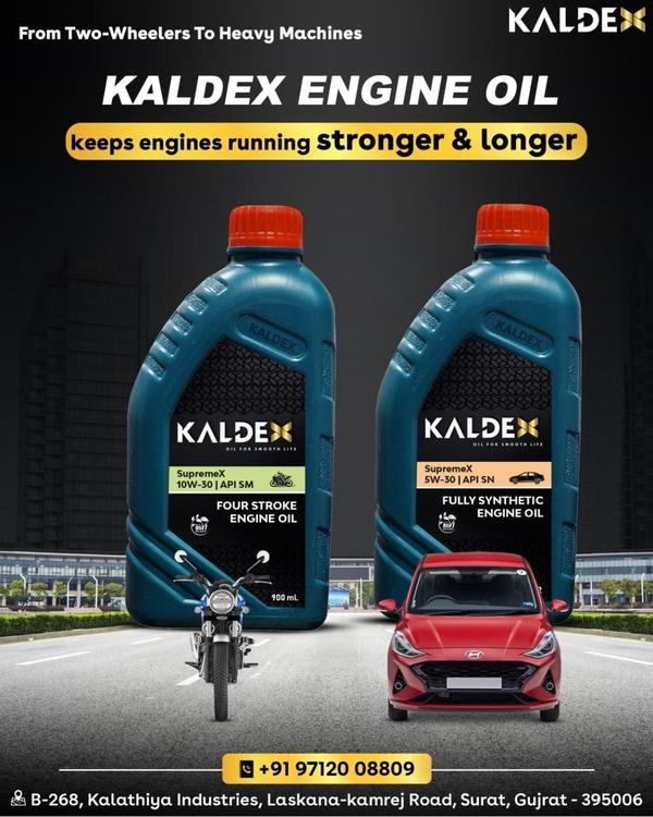 KALDEX LUBRICANT'S BEST ENGINE OIL MANUFACTURER “F