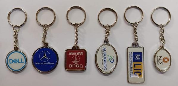Metal Keychain can also be made customized Die Cut