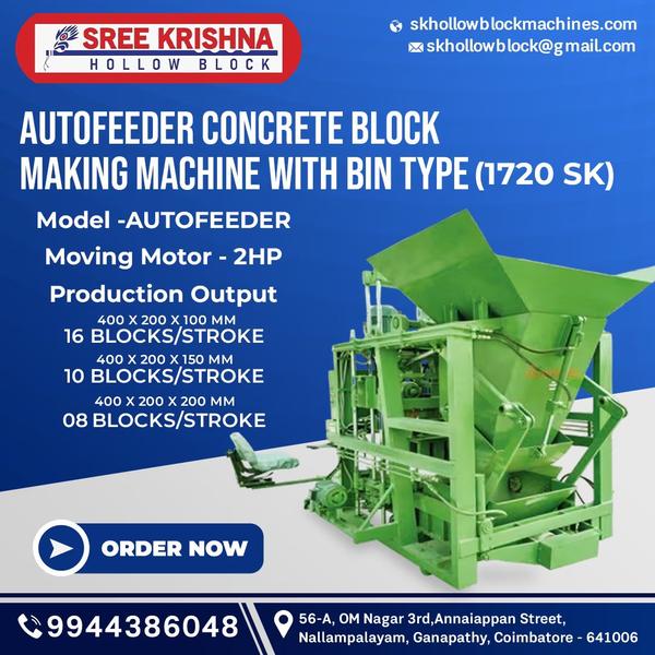 Leading manufacturers Autofeeder Concrete Block Ma