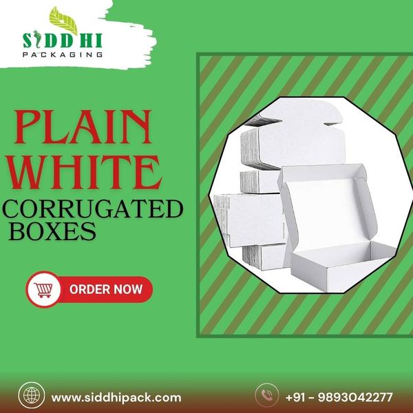 Plain White corrugated Bo