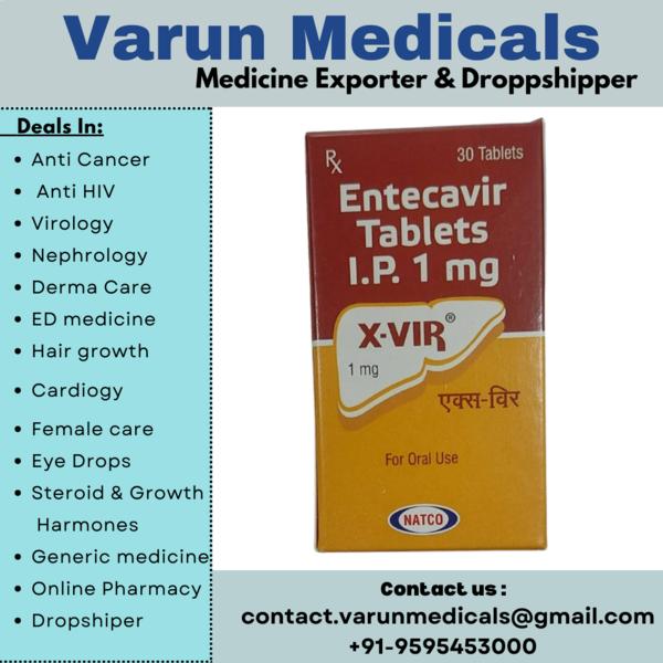 Entecavir Tablets Supplier, Dealer, ExporterWe V