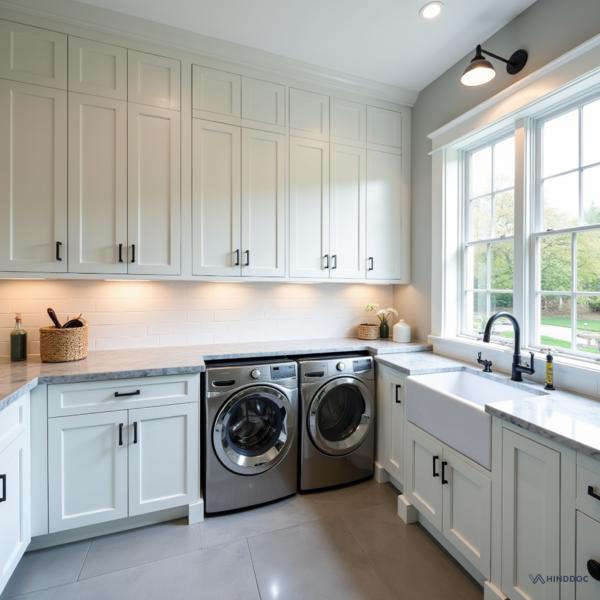 A utility space, often called a utility room, is a