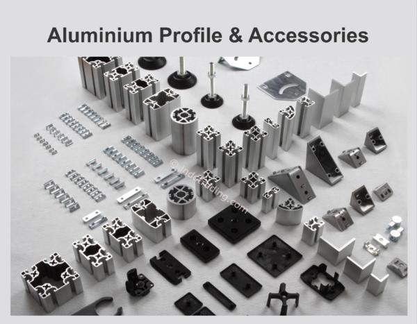 Industrial aluminium profile and accessoriesfor w