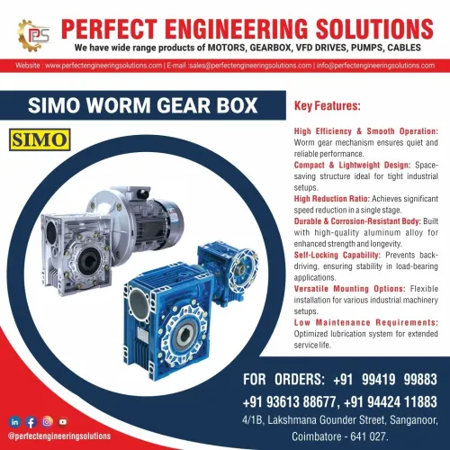 Box Simo SIMO WORM GEAR BOX | Perfect Engineering Solutions - Coimbatore