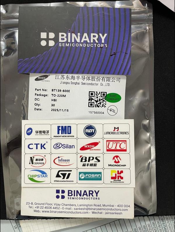 BT139-600E TO-220AB 600V 