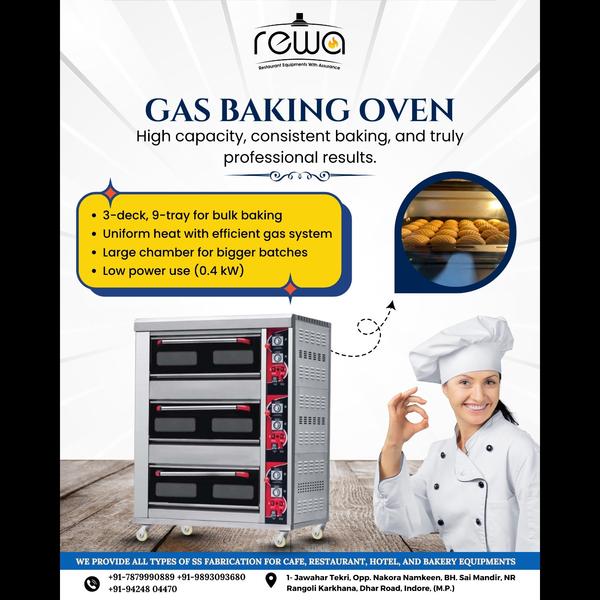 🔥 GAS BAKING OVEN
High capaci