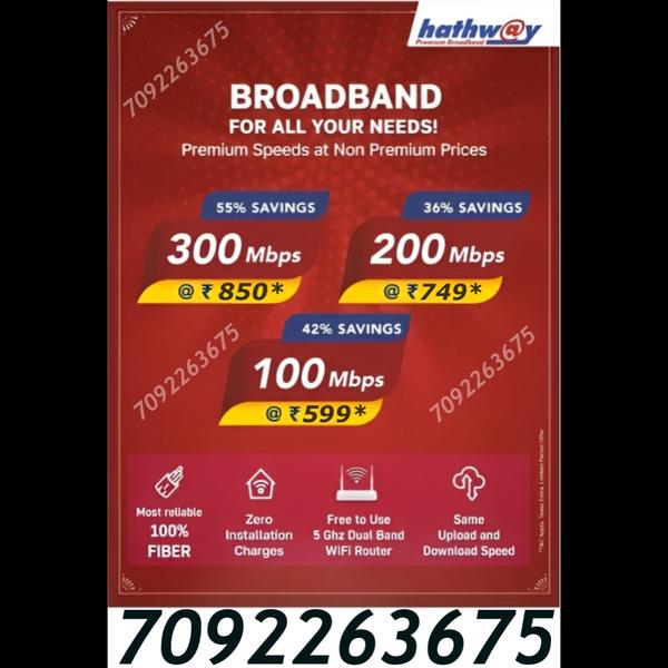 best Hathway fiber WiFi plans 