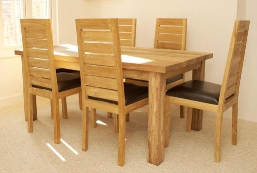 A wooden dining table is often the heart of a home