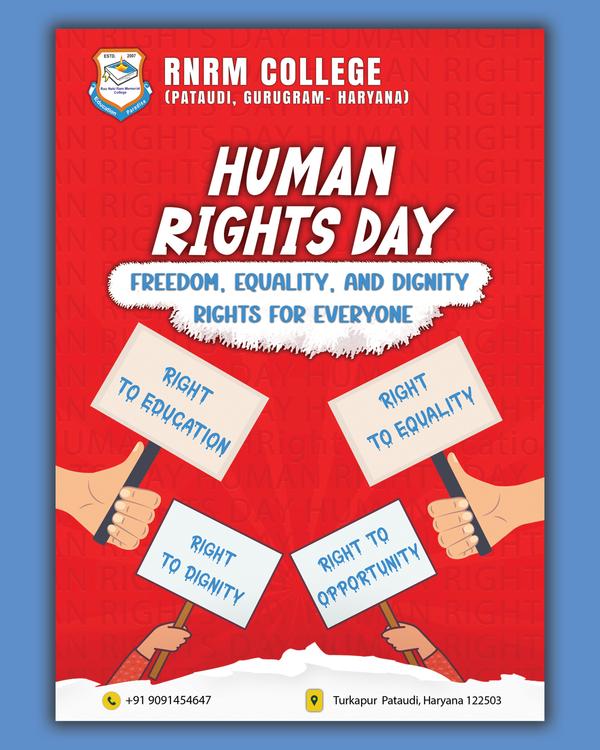 Freedom, dignity, equalit