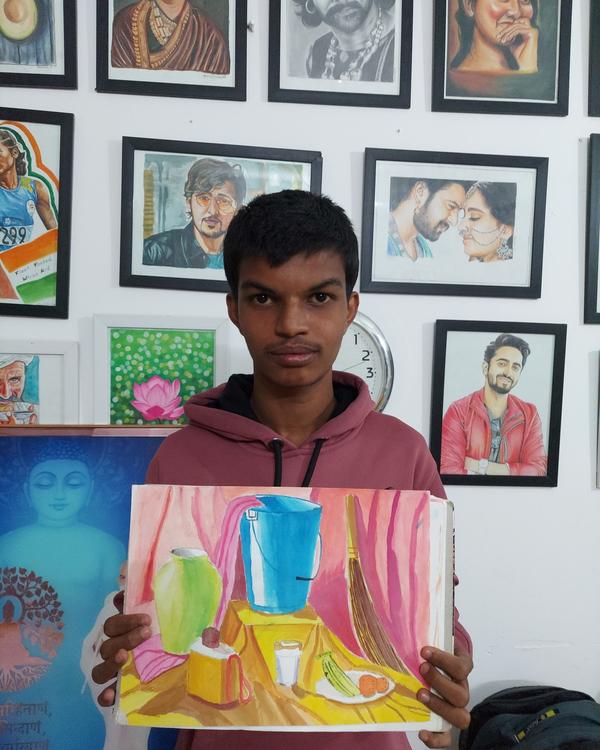 Student's work at Akanksha art