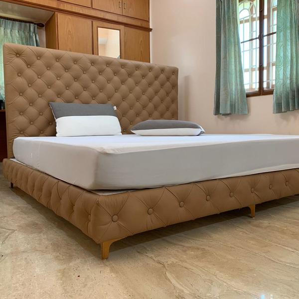 bespoke seafoam velvet section