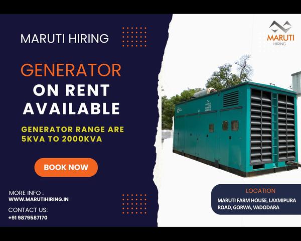 Maruti Hiring is providing DG