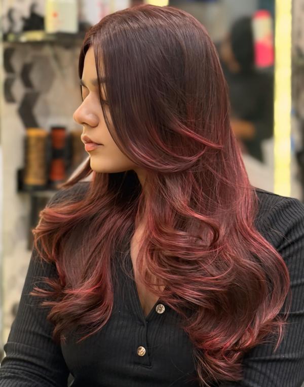 Highlight balayage hairstyle haircut 