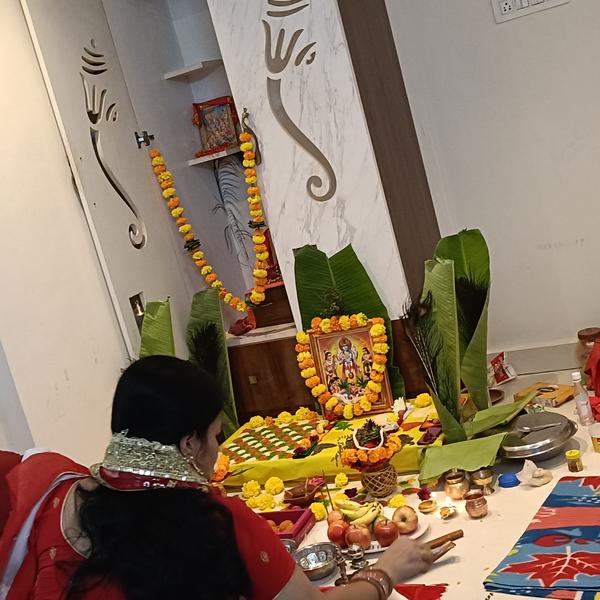 Traditional Hindu housewarming