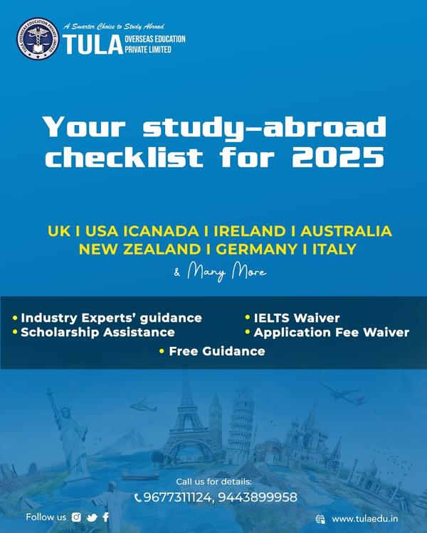 Your Study Abroad Checkli