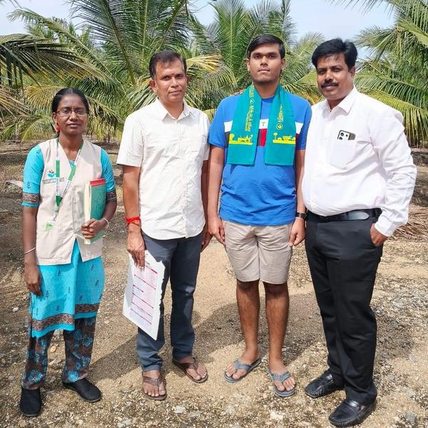 Our Company field visit in farmer house in pollach